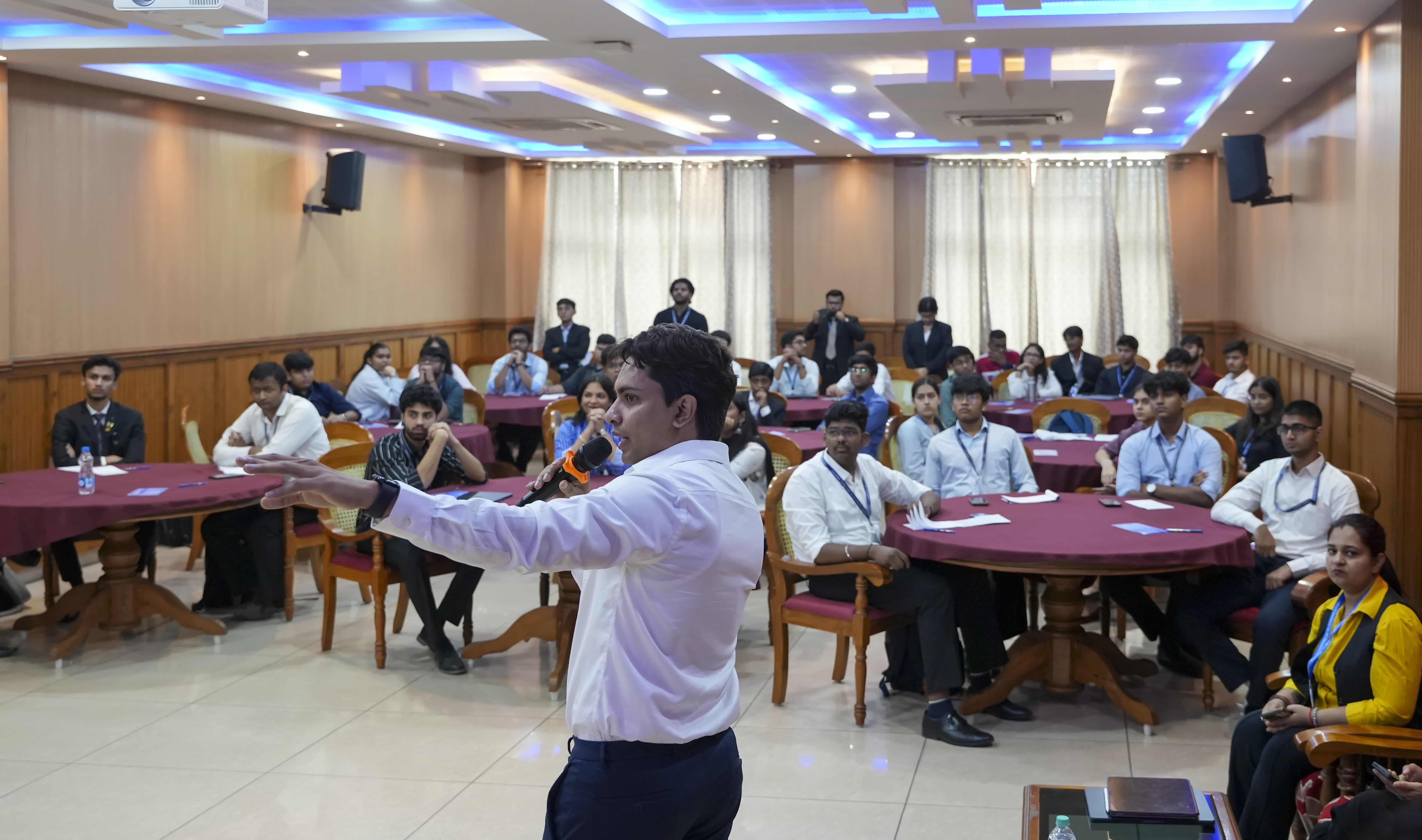 A GIIP facilitator engaging participants in an interactive workshop